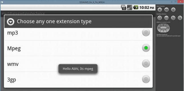 Adding Alert Dialog in Andriod